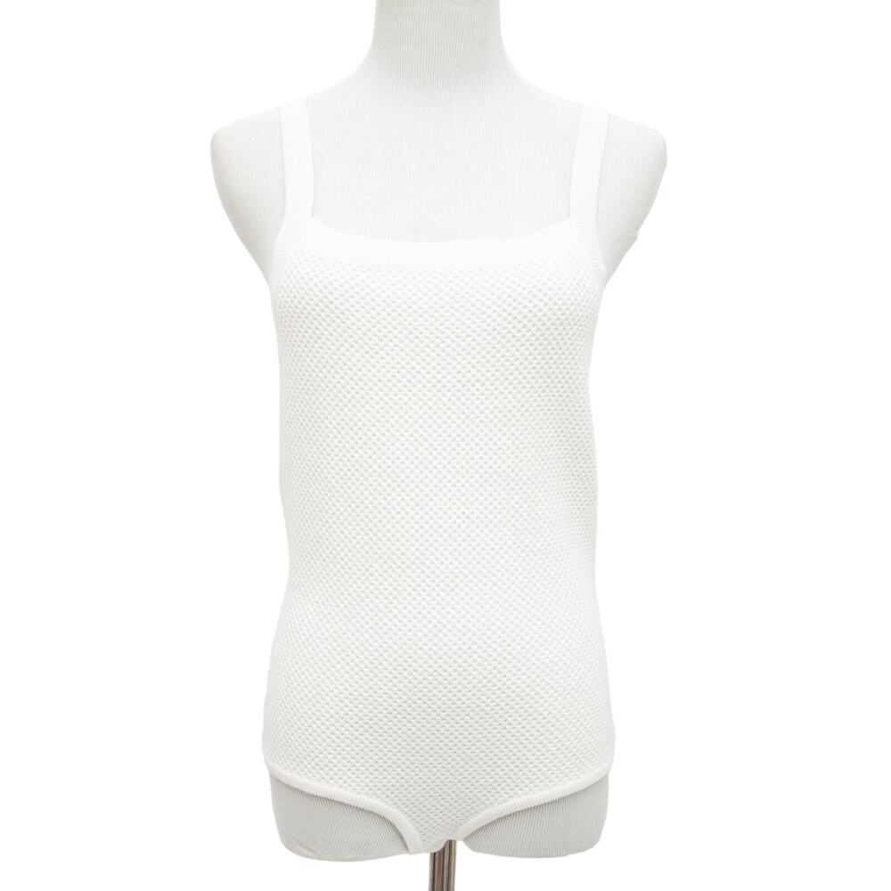 Revolve One Grey Day Waffle Knit Tank Bodysuit Size Medium